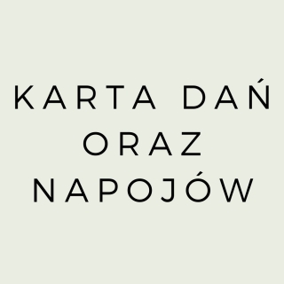 Karta dań oraz napojów